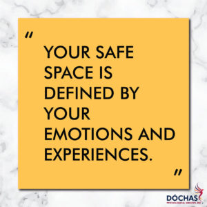 definition of safe space quote graphic