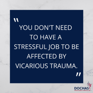 vicarious trauma quote graphic