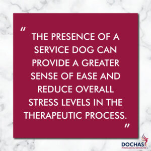 how service dogs help in therapy offices
