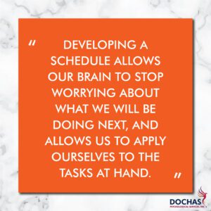 Practical Tips to Managing Stress: Scheduling, Dochas Psychological Services