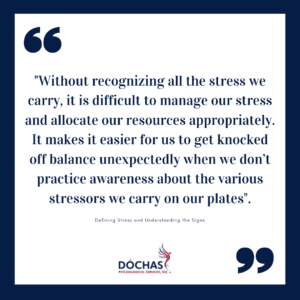 Defining Stress and Understanding the Signs