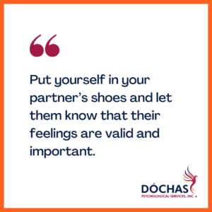 Recognizing when your partner is triggered in your relationship. Dochas Psychological Services blog