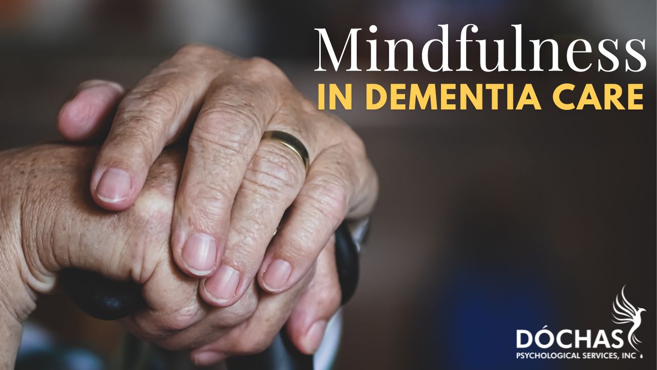 old woman's hands dementia care